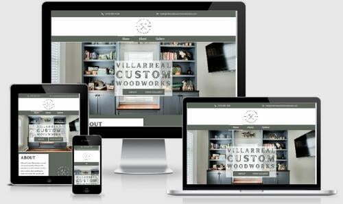 Villarreal Custom Woodworks Website Design by FoCo Web Design
