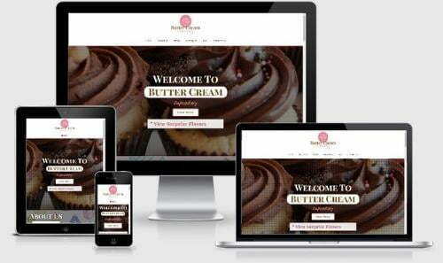 Butter Cream Cupcakery Website Design by FoCo Web Design